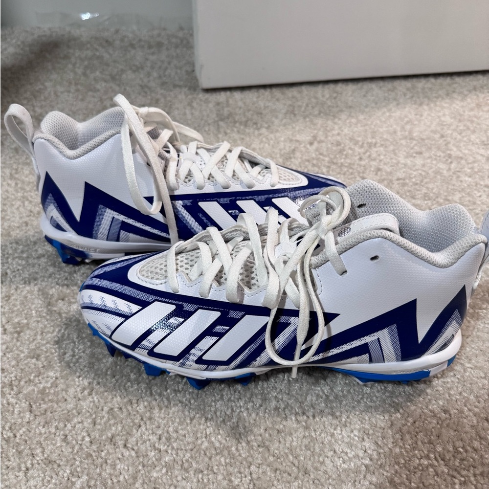 NWT Adidas Freak Spark MD J 23 Football Cleats Blue White Kid's Size 5